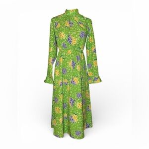 Floral Green Maxi Dress